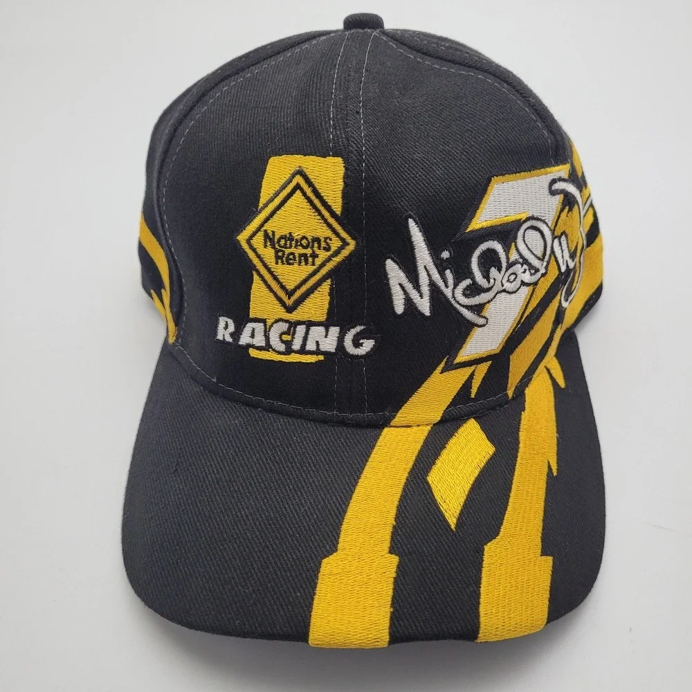 Vintage Nascar Cap Hat Michael Waltrip Nations Rent #7 Classic